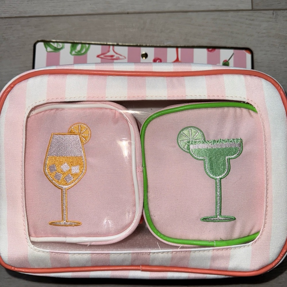 Wandering Moon Drinks Travel Zippered Pouches 🍋‍🟩🍊
